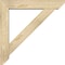 Ekena Millwork Traditional Slat Rough Sawn Bracket w/ Offset Brace, Douglas Fir, 6"W x 30"D x 30"H BKT0604X30X30TRA06RDF - alternate 2